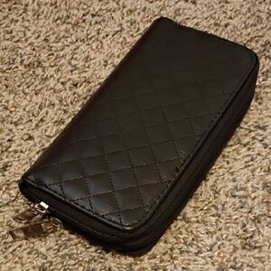 Black Quilted Wallet